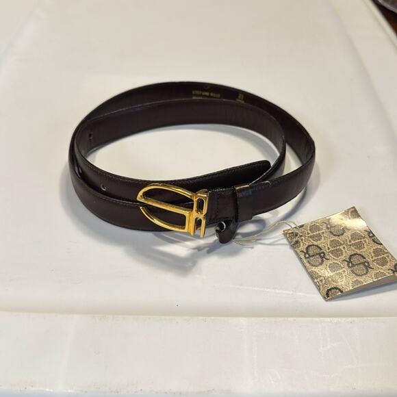 Stefano Ricci Accessories - NWT Vintage Stefano Ricci Brown Colored Belt With Gold Colored Buckle
